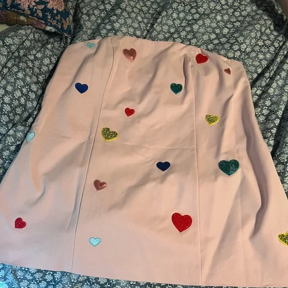 Mare Mare Strapless Embellished Heart Mini Dress - Picture 3 of 4